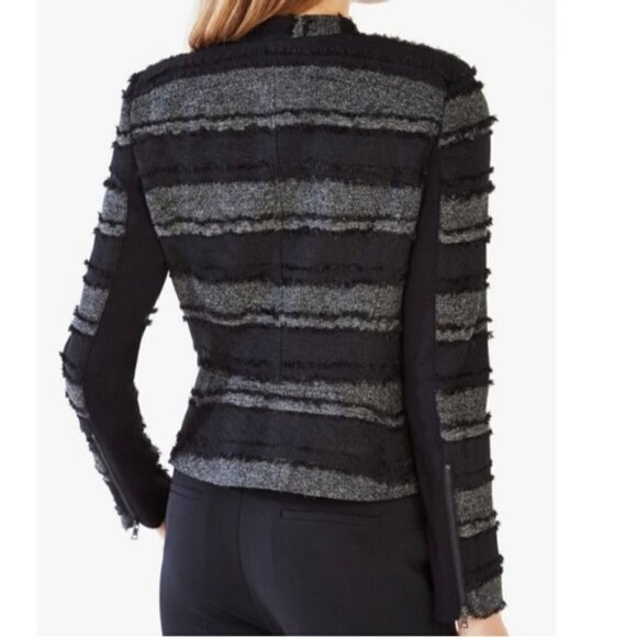 BCBG Max Azria Jaison Fringe Moto Jacket ASO Willa Holland Size S - Picture 5 of 13